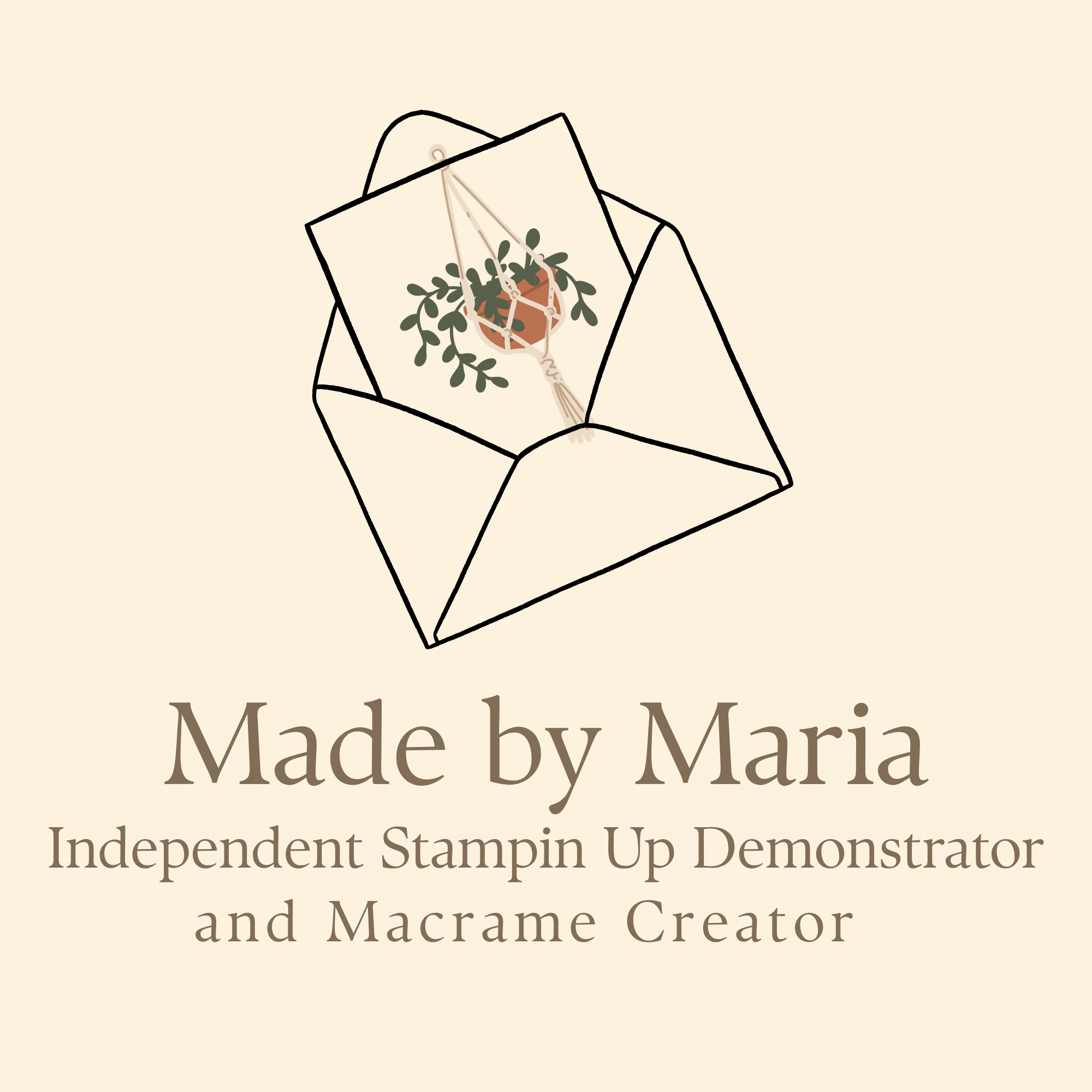 Made by Maria, Independent Stampin' Up! Demonstrator and Macramé Creator